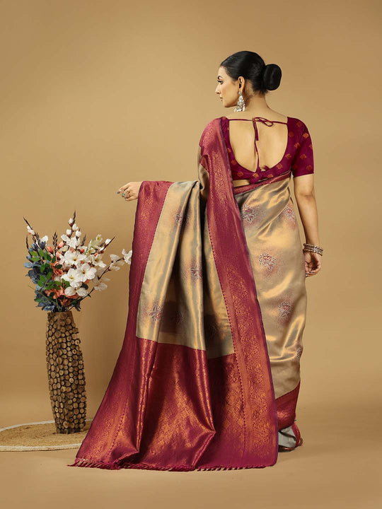 Banarasi Silk Saree With Blouse Piece