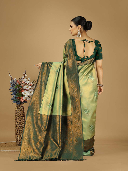 Banarasi Silk Saree With Blouse Piece