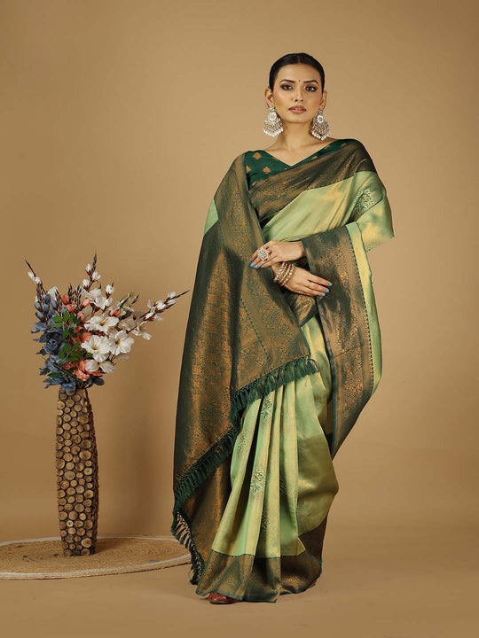 Banarasi Silk Saree With Blouse Piece