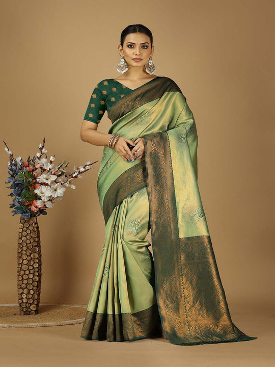 Banarasi Silk Saree With Blouse Piece