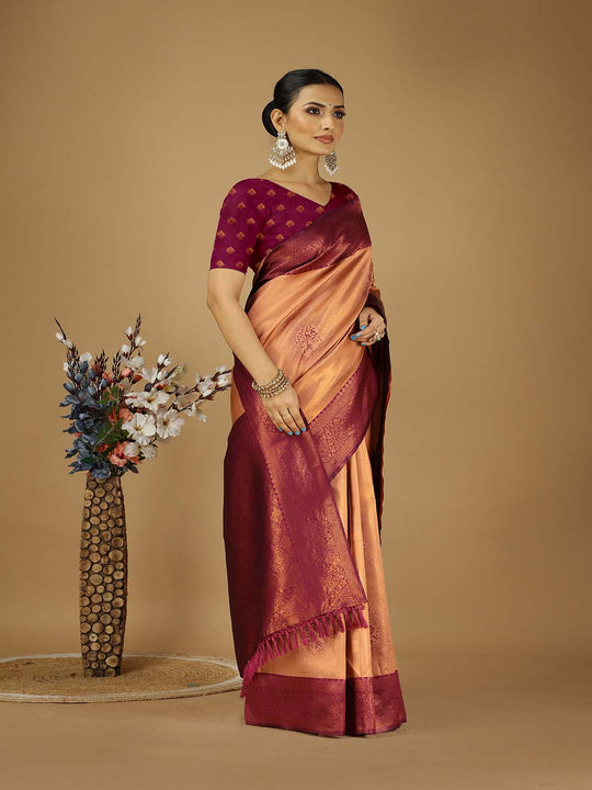 Banarasi Silk Saree With Blouse Piece