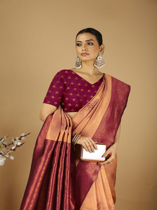 Banarasi Silk Saree With Blouse Piece