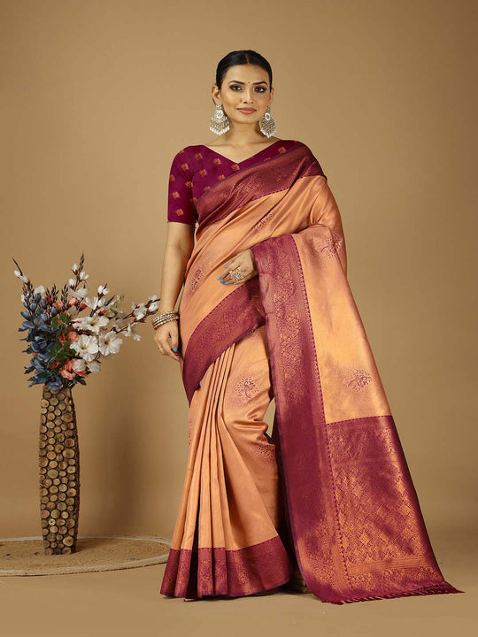 Banarasi Silk Saree With Blouse Piece
