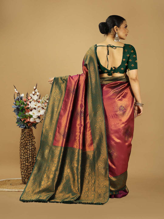 Banarasi Silk Saree With Blouse Piece