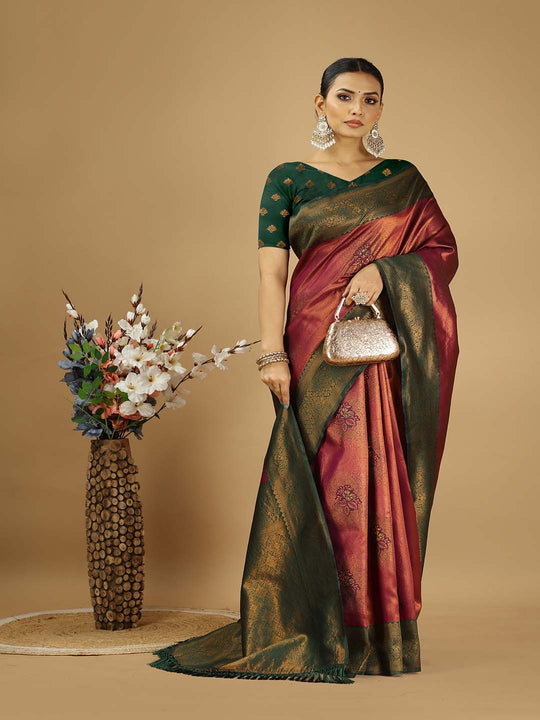 Banarasi Silk Saree With Blouse Piece