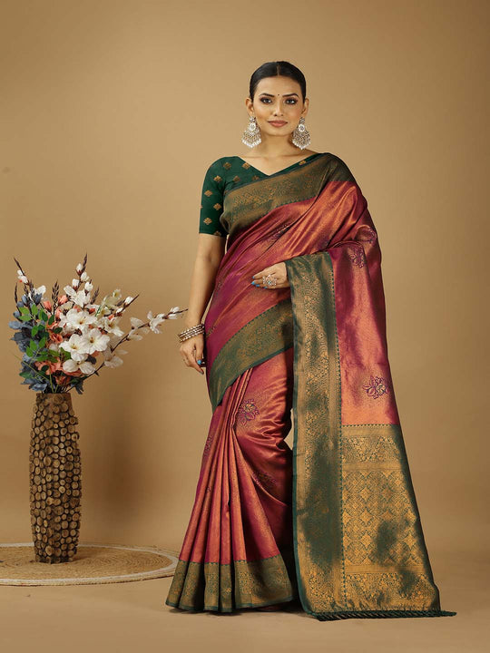 Banarasi Silk Saree With Blouse Piece