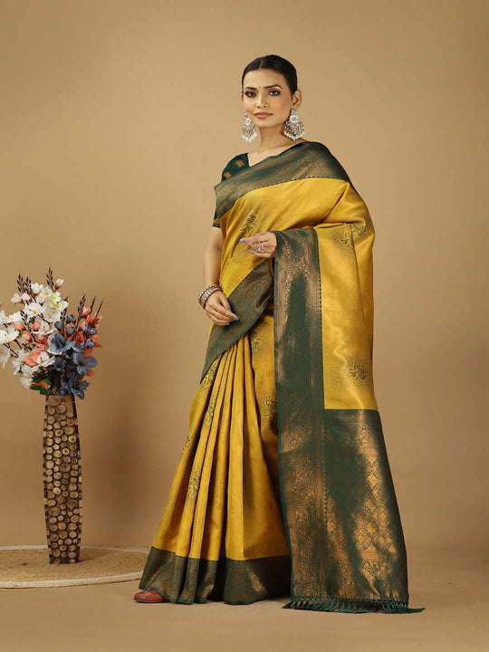 Banarasi Silk Saree With Blouse Piece