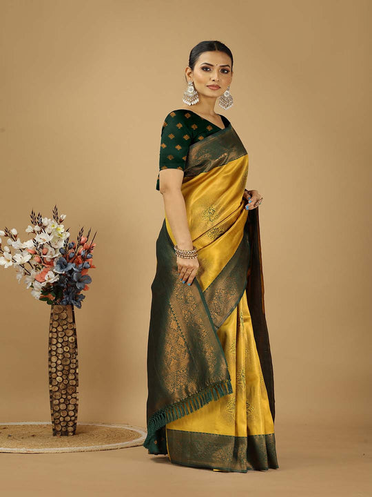 Banarasi Silk Saree With Blouse Piece