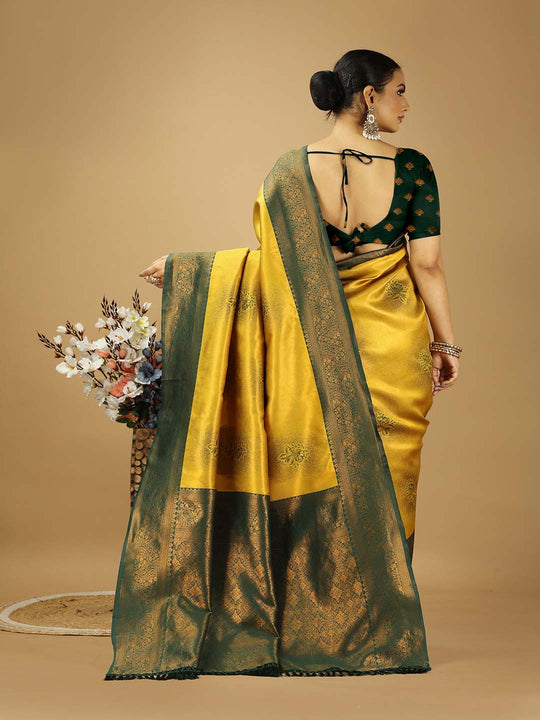 Banarasi Silk Saree With Blouse Piece