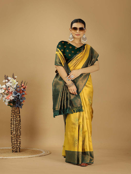 Banarasi Silk Saree With Blouse Piece