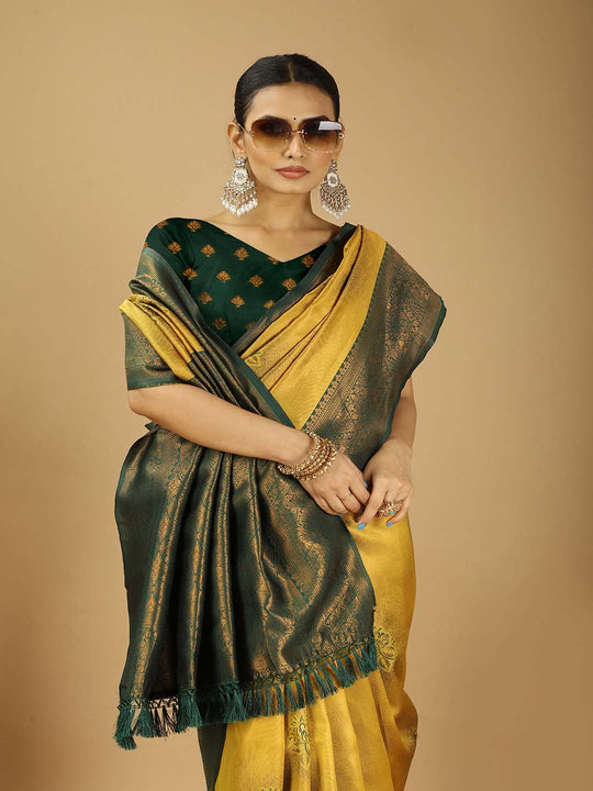 Banarasi Silk Saree With Blouse Piece