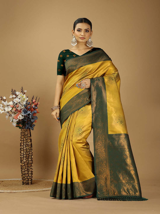 Banarasi Silk Saree With Blouse Piece