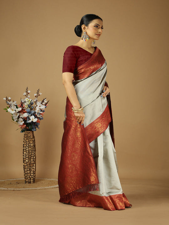 Banarasi Silk Saree With Blouse Piece