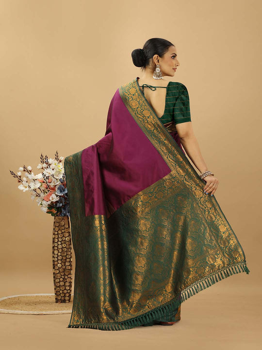 Banarasi Silk Saree With Blouse Piece