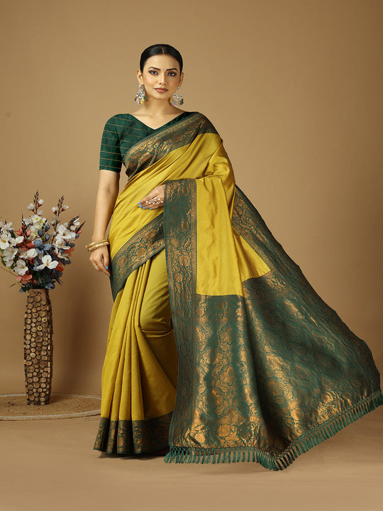 Banarasi Silk Saree With Blouse Piece
