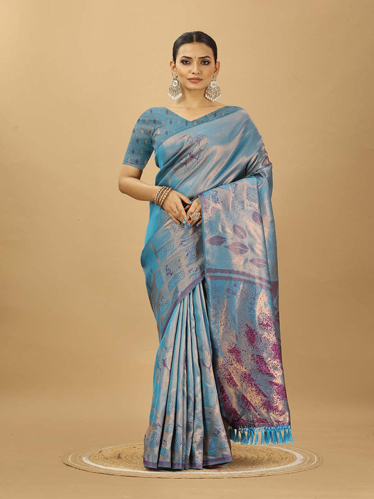 Banarasi Silk Saree With Blouse Piece