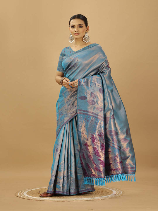 Banarasi Silk Saree With Blouse Piece