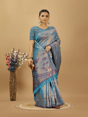 Banarasi Silk Saree With Blouse Piece
