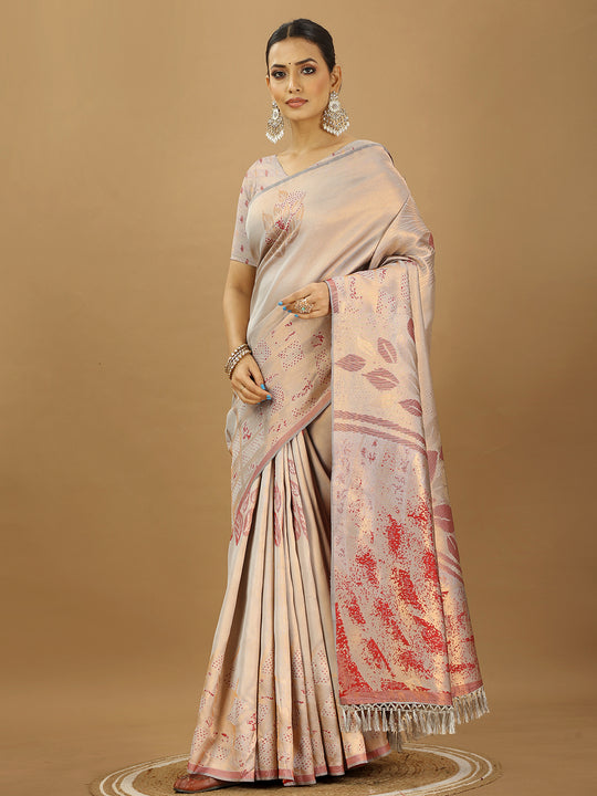 Banarasi Silk Saree With Blouse Piece