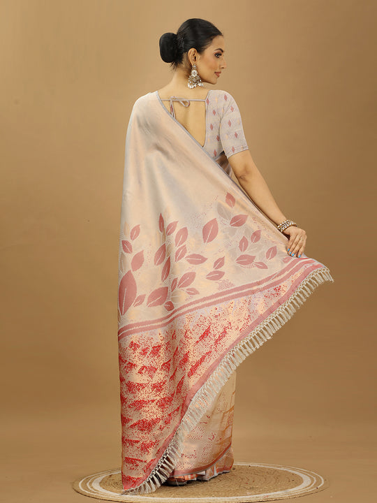 Banarasi Silk Saree With Blouse Piece