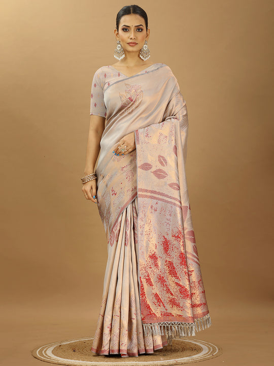 Banarasi Silk Saree With Blouse Piece