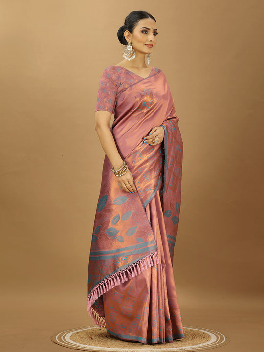 Banarasi Silk Saree With Blouse Piece