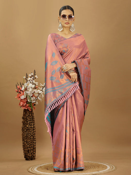 Banarasi Silk Saree With Blouse Piece