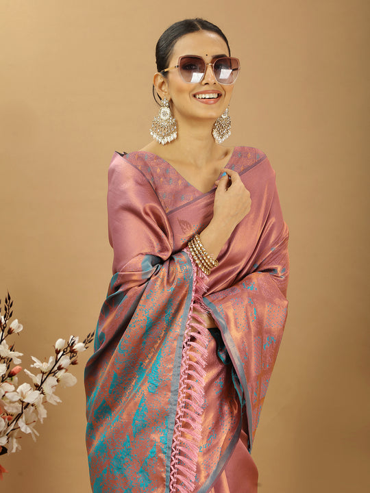 Banarasi Silk Saree With Blouse Piece