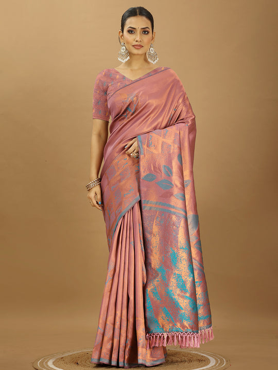 Banarasi Silk Saree With Blouse Piece