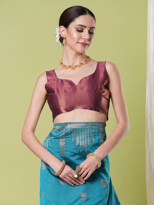 Banarasi Silk Saree With Blouse Piece