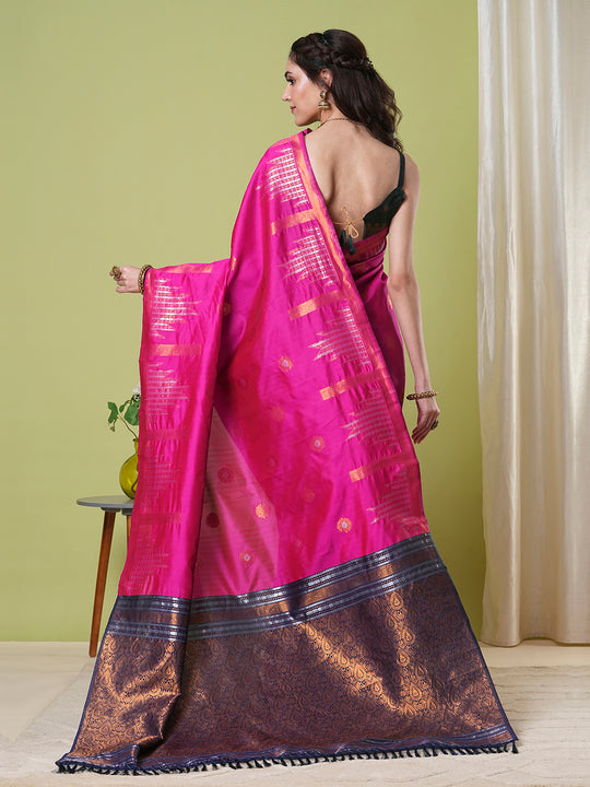 Banarasi Silk Saree With Blouse Piece
