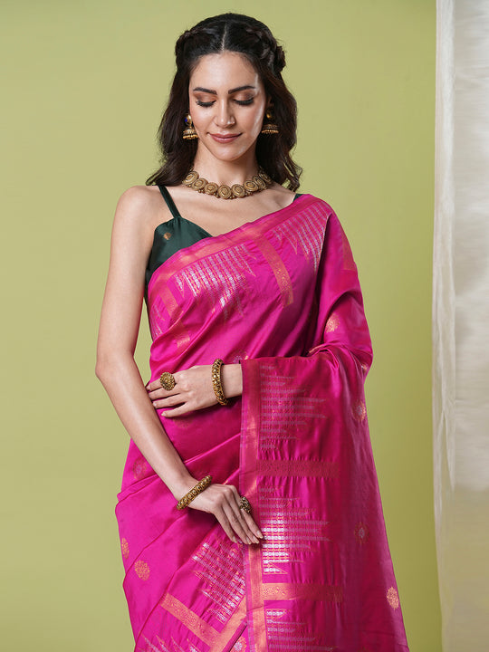 Banarasi Silk Saree With Blouse Piece