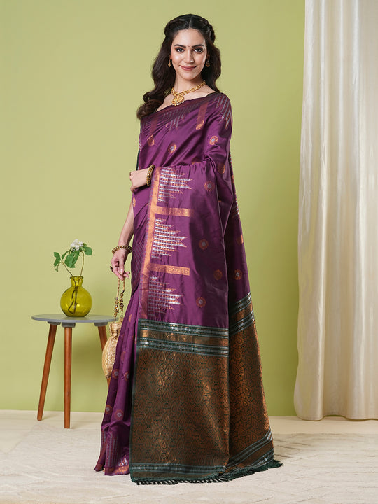 Banarasi Silk Saree With Blouse Piece