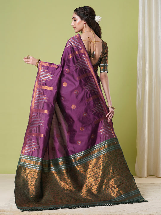Banarasi Silk Saree With Blouse Piece