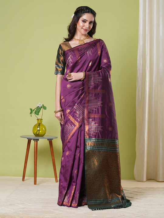 Banarasi Silk Saree With Blouse Piece