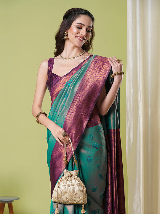 Banarasi Silk Saree With Blouse Piece