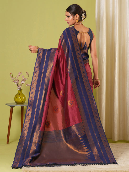 Banarasi Silk Saree With Blouse Piece