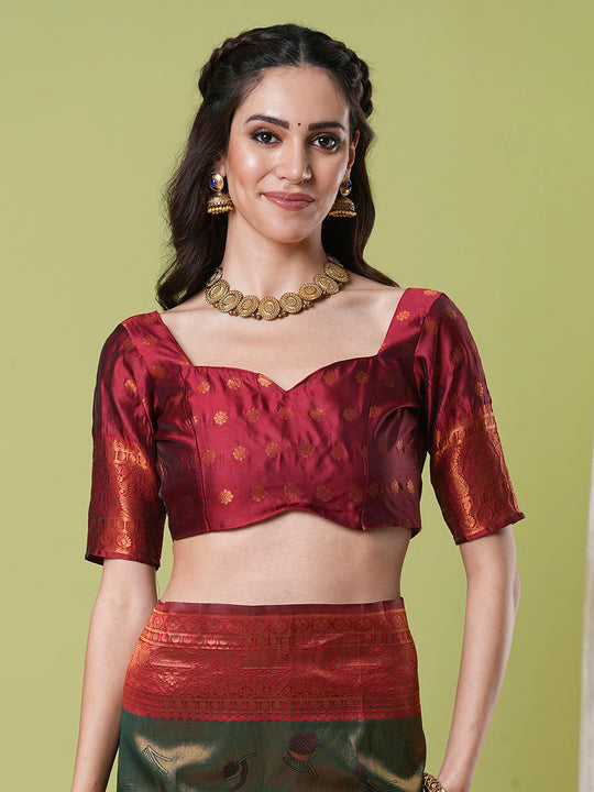 Banarasi Silk Saree With Blouse Piece