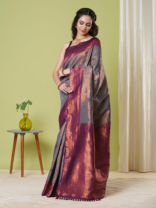 Banarasi Silk Saree With Blouse Piece