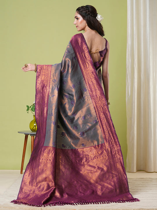 Banarasi Silk Saree With Blouse Piece