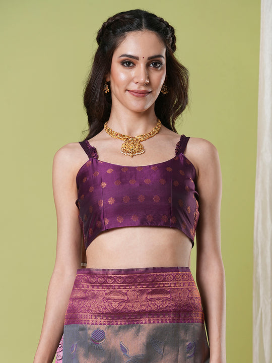 Banarasi Silk Saree With Blouse Piece