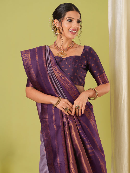 Banarasi Silk Saree With Blouse Piece