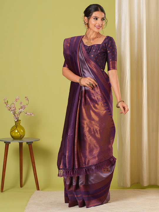 Banarasi Silk Saree With Blouse Piece