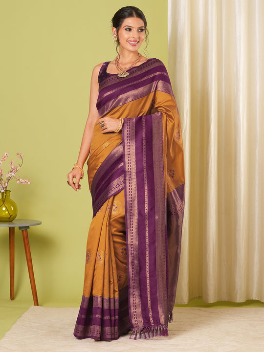 Banarasi Silk Saree With Blouse Piece