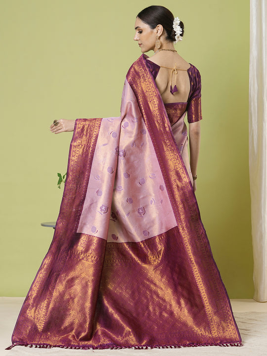 Banarasi Silk Saree With Blouse Piece
