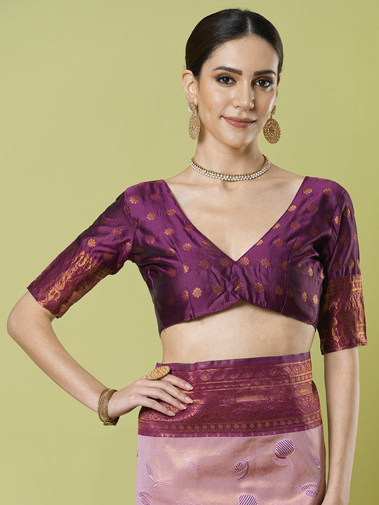 Banarasi Silk Saree With Blouse Piece