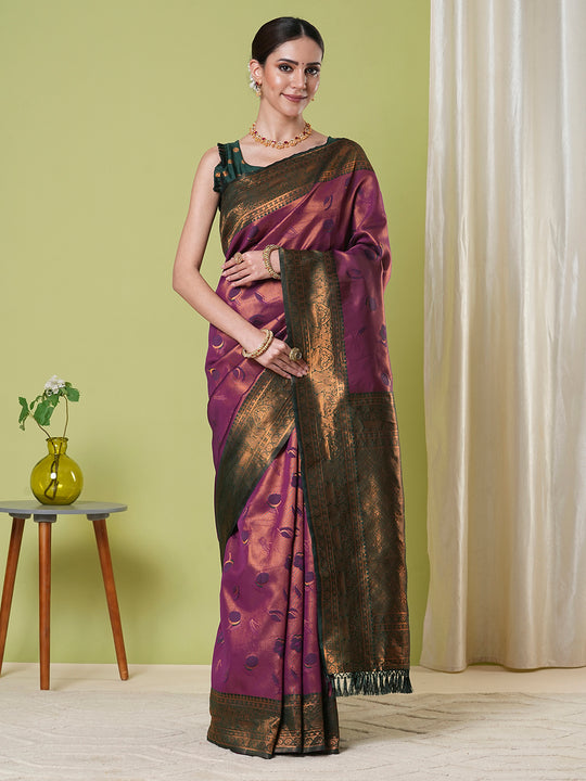 Banarasi Silk Saree With Blouse Piece