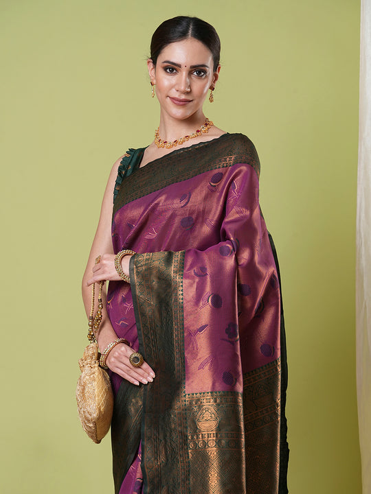 Banarasi Silk Saree With Blouse Piece