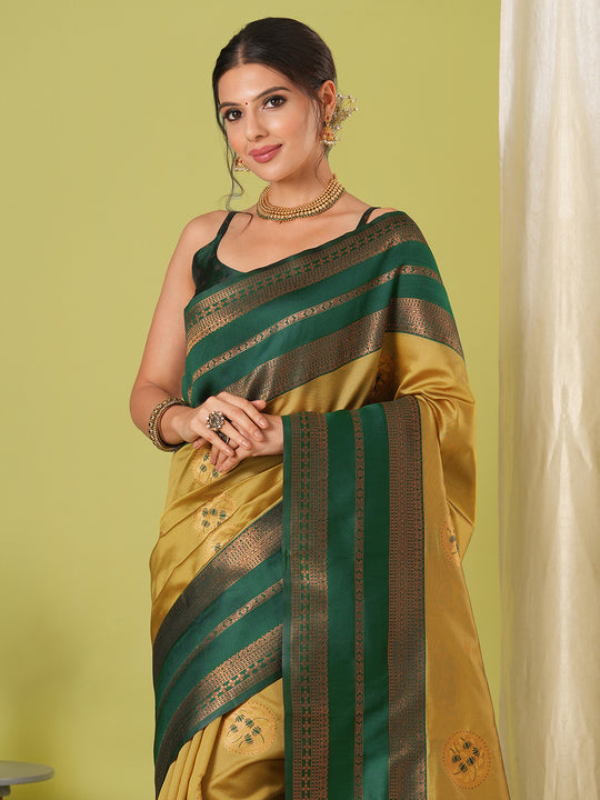 Banarasi Silk Saree With Blouse Piece