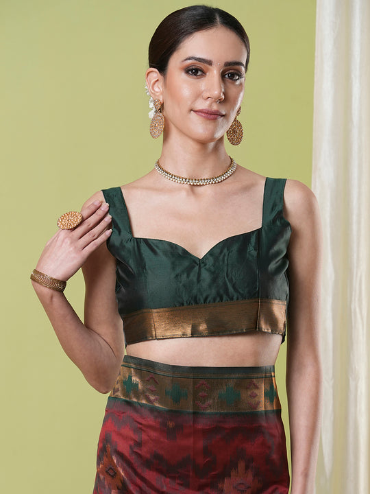 Banarasi Silk Saree With Blouse Piece